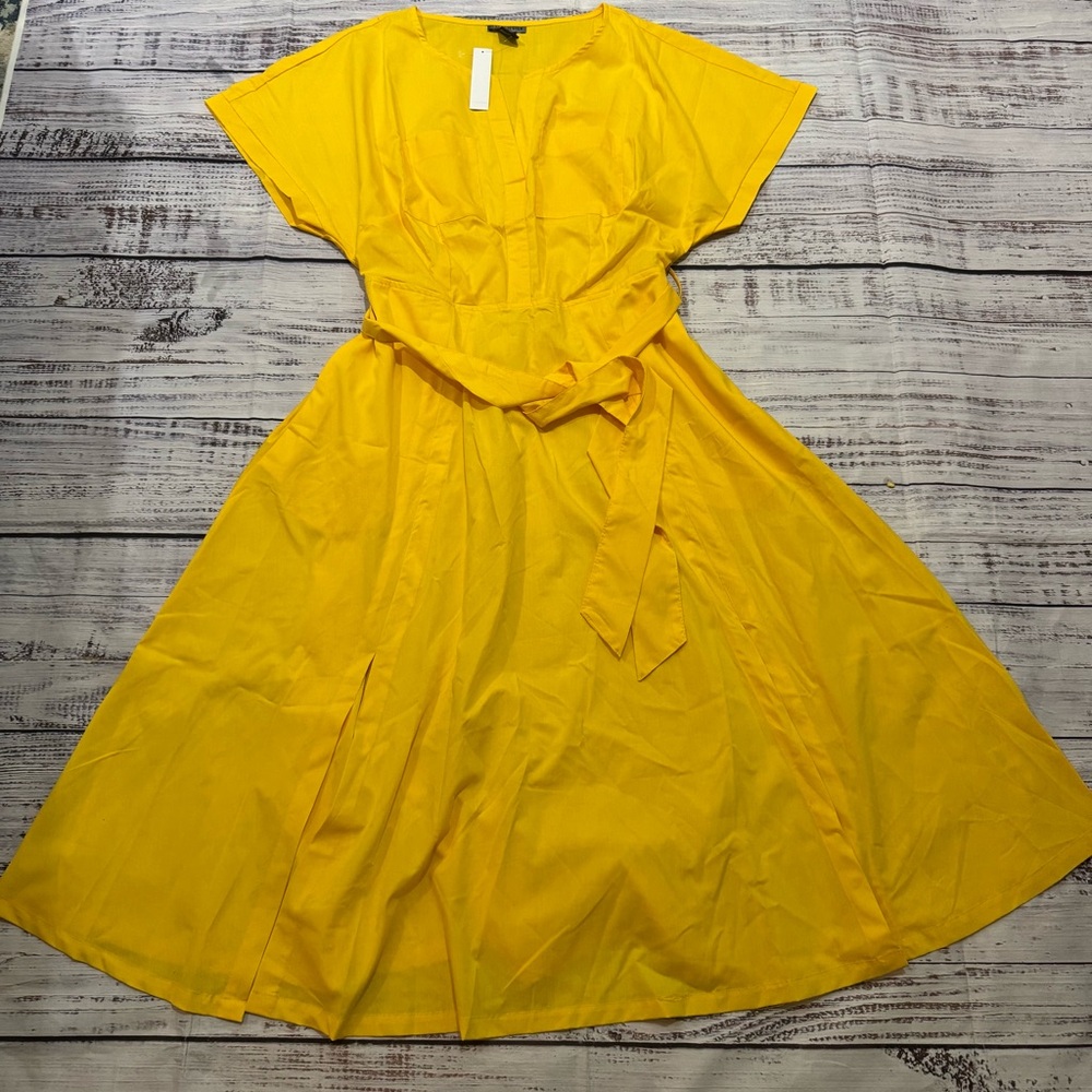 Yellow Midi Dress